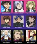  charles_zi_britannia clovis_la_britannia code_geass comparison diethard_ried kururugi_suzaku lelouch_lamperouge lloyd_asplund multiple_boys non-web_source odysseus_eu_britannia rivalz_cardemonde tamaki_shin'ichirou 