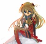  artist_request bangs blue_eyes bodysuit bracer breasts from_side full_body gloves hair_between_eyes headgear hips knee_up long_hair looking_at_viewer looking_to_the_side neon_genesis_evangelion oekaki orange_hair parted_lips pilot_suit plugsuit red_bodysuit simple_background sitting sketch slender_waist small_breasts solo souryuu_asuka_langley turtleneck two_side_up very_long_hair white_background 