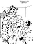  breasts bulge cat cougar dickgirl erection feline ferris herm intersex male mammal nipples penis tiger 