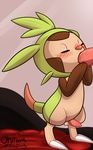  blush chespin erection eyes_closed fellatio gay male nintendo nude ohmuu oral oral_sex penis pok&#233;mon pok&eacute;mon sex source_request standing tapering_penis video_games 