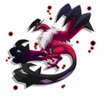  bad_pixiv_id blue_eyes claws gen_6_pokemon horns legendary_pokemon monster no_humans pokemon pokemon_(creature) solo tail tentaka23 wings yveltal 