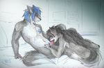  anthro blue bottom canine claws crazy-go-lucky dog dom domination duo erection eyes_closed fellatio fluffy fur gay hair husky male mammal nightwind nightwind005 nipples nude oral oral_sex penis pubes sex submissive tongue white wolf 