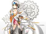  elsword eve_(elsword) gray_hair poseich yellow_eyes 