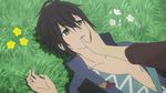  animated animated_gif aonuma_shun asahina_satoru black_hair brown_hair hands_clasped kiss lowres male_focus multiple_boys own_hands_together shin_sekai_yori yaoi 