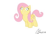  acethebigbadwolf arthropod big_eyes butterflies butterfly cutie_mark equine female feral fluttershy_(mlp) friendship_is_magic hair hooves horse insect long_hair mammal mane my_litte_pony my_little_pony pegasus plain_background pony signature smile standing white_background wings 