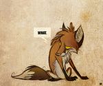  angry canine dialog dialogue feral fox mad mammal skia solo text 