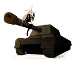  animal_ears artist_request bunny_ears caterpillar_tracks ground_vehicle gun military military_vehicle motor_vehicle on_vehicle purple_hair red_eyes reisen_udongein_inaba simple_background solo tank touhou weapon white_background 