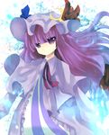  bad_id bad_pixiv_id eiko_(tukino) hat long_hair patchouli_knowledge purple_eyes purple_hair ribbon solo touhou 