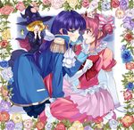  :3 :d alternate_costume animalization aoki_reika blonde_hair blue_eyes blue_flower blue_rose blush bow bracelet cape carrying elbow_gloves epaulettes eye_contact flower gloves grey_rose hair_bow hat hino_akane_(smile_precure!) hoshizora_miyuki jewelry kabocha_(monkey4) kise_yayoi long_hair looking_at_another midorikawa_nao multiple_girls necklace open_mouth pink_bow pink_eyes pink_flower pink_hair pink_rose precure prince princess purple_flower purple_hair purple_rose relationshipping rose short_hair smile smile_precure! tiara white_flower white_gloves white_rose witch_hat yellow_eyes yellow_flower yellow_rose yuri yurijoshi 