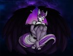  anthro canine demona69 female jess_(teckly) legwear mammal toeless_socks wings wolf 