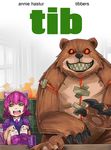  animal_ears annie_hastur cat_ears claws exaxuxer fake_animal_ears green_eyes highres league_of_legends movie_poster parody pink_hair short_hair ted_(movie) tibbers 