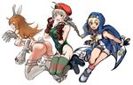  :d animal_ears ass beret black_hair blonde_hair blue_eyes boots braid breasts bridget_(guilty_gear) bridget_(guilty_gear)_(cosplay) brown_hair bunny_ears bunny_tail cammy_white cammy_white_(cosplay) charlotte_e_yeager cosplay covered_navel cross erica_hartmann felicia felicia_(cosplay) fingerless_gloves from_behind fur gloves green_leotard grin guilty_gear habit hat kirusu large_breasts leotard long_hair looking_back lynette_bishop multicolored_hair multiple_girls nun open_mouth orange_hair otoko_no_ko paws ribbon short_hair shorts single_braid smile street_fighter strike_witches striped striped_legwear tail tattoo thighhighs two-tone_hair vampire_(game) world_witches_series wrist_cuffs 