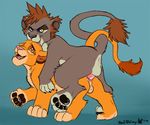  cub disney feline feral gay kingdom_hearts licking lion lion_sora male mammal penis sex simba sora sora_(kingdom_hearts) the_lion_king tongue yaoifairy young 