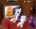  blue_eyes camel_toe cutie_mark equine female feral fire friendship_is_magic hair hat horn horse inside laptopgun looking_at_viewer mammal my_little_pony panties pony purple_hair rarity_(mlp) solo underwear unicorn 