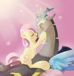  anus balls blush cutie_mark discord_(mlp) draconequus duo equine female feral fluttershy_(mlp) freedomthai friendship_is_magic fur hair horse interspecies male mammal my_little_pony pegasus penetration penis pink_hair pony pussy sex straight vaginal vaginal_penetration wings yellow_fur 