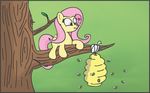  &lt;3 arthropod bee beehive cute cutie_mark equine female feral finalflutter fluttershy_(mlp) flying friendship_is_magic hair horse insect mammal my_little_pony outside pegasus pink_hair pony tree wings 