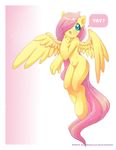  anthrofied equine female fluttershy_(mlp) friendship_is_magic horse mammal my_little_pony pegasus pony solo text wings yokokinawa 