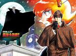  2boys deerstalker detective dr._chaos ghost_sweeper_mikami hat holding holding_pipe maria_(ghost_sweeper_mikami) multiple_boys official_art pipe pipe_in_mouth sherlock_holmes shiina_takashi the_adventures_of_sherlock_holmes united_kingdom wallpaper 
