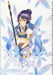  blue_hair judith kendou~ pointy_ears quality solo tales_of_(series) tales_of_vesperia traditional_media 