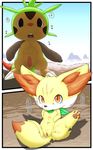  balls canine chespin clitoris dialog erection female fennec fennekin fox fur hindpaw invalid_color invalid_tag japanese_text male mammal nintendo open_mouth pawpads paws penis pok&#233;mon pok&eacute;mon pok&eacute;philia pussy red_eyes ryouta_sumeragi spread_legs spreading straight text translated video_games yellow yellow_fur 