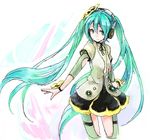  aqua_eyes aqua_hair hatsune_miku kirisawa_saki long_hair project_diva_(series) project_diva_f skirt solo twintails vocaloid weekender_girl_(vocaloid) 