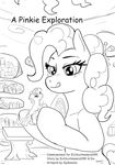  black_and_white comic cover_page duo english_text equine female feral friendship_is_magic horn horse inside kyokimute mammal monochrome my_little_pony pie pinkie pinkie_pie_(mlp) pony size_difference sparkle text twilight twilight_sparkle_(mlp) unicorn vorarephilia vore 