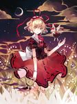  bad_id bad_pixiv_id blonde_hair blue_eyes clea crescent_moon doll_joints flower hair_ribbon lily_of_the_valley medicine_melancholy moon ribbon short_hair skirt su-san touhou 