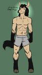  black_hair boxers caisson_(character) equine green_eyes hair horse male mammal morgan solo standing syrae-universe underwear 