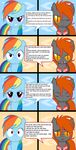  danielssj dialog english_text equine eyes fangs female feral friendship_is_magic hair horse male mammal multi-colored_hair my_little_pony pony rainbow_dash_(mlp) rap text 