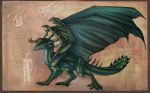  2017 ambiguous_gender blue_eyes digital_media_(artwork) dragon feral gelangweiltertoaster model_sheet scalie solo standing western_dragon 