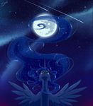  cool_colors crying equine female feral friendship_is_magic horn horse mammal moon my_little_pony night pony princess_luna_(mlp) secret-pony shooting_star solo sparkles stars tears upset winged_unicorn wings 