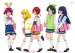  aoki_reika bag blonde_hair blue_eyes blue_hair blue_neckwear blush bow candy_(smile_precure!) green_eyes green_hair hairband hino_akane_(smile_precure!) hoshizora_miyuki kise_yayoi kueru_(yuuki_tamerawanai) long_hair midorikawa_nao multiple_girls nanairogaoka_middle_school_uniform necktie open_mouth orange_hair pink_bow pink_hair ponytail precure red_eyes running school_bag school_uniform short_hair skirt sleeves_rolled_up smile smile_precure! sweater twintails white_hairband yellow_eyes 