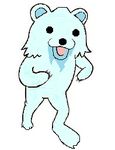  anime bear beartic claws fur humor icicle nintendo open_mouth pedobear plain_background pok&eacute;mon raised_arm running tongue unknown_artist video_games white_background 