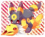  eeveelution feral fur jolteon nintendo pateko pok&#233;mon pok&eacute;mon red_eyes umbreon video_games yellow_fur 