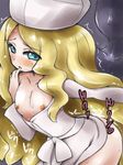  artist_request blonde_hair blue_eyes blush breasts breasts_outside cattleya_(pokemon) clothed_sex cum cum_in_pussy cum_inside doggystyle elite_four faceless faceless_male hat nekoyuu nipples open pokemon pokemon_(game) pokemon_bw sex small_breasts 
