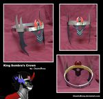  armor black_hair chaoticbrony crown equine eye_mist fangs feral friendship_is_magic hair horn horse king_sombra_(mlp) male mammal my_little_pony photo pony real red_eyes robe solo unicorn 