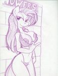  anthro anthrofied big_breasts bikini breasts clothed clothing equine female flash friendship_is_magic hair horse king-cheetah looking_at_viewer mammal monochrome my_little_pony pinkamena_(mlp) pinkie_pie_(mlp) pony shower sign skimpy solo straight_hair swimsuit teasing tight_clothing 