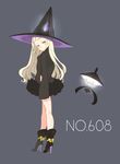  bad_id bad_pixiv_id bare_legs blonde_hair blush boots dress full_body gen_5_pokemon hat high_heels highres kagura_(c_h_r_o_e) lampent long_hair long_sleeves looking_at_viewer personification pokemon pokemon_(creature) ribbed_sweater shoes simple_background solo sweater sweater_dress witch_hat yellow_eyes 