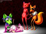  anthro cajun_fox canine cat chihuahua courage courage_the_cowardly_dog dog drjavi eyewear feline female fox glasses katz knife male mammal scared shirley_the_medium weapon what 