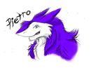  anthro blue_eyes chest_tuft fur gay girly herm intersex male maleherm pietrosergal pink plain_background purple purple_fur sergal smile solo tuft white_background white_fur 