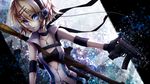  blonde_hair blue_eyes gloves gun hair_ornament hairclip headphones jewelry kagamine_rin looking_at_viewer necklace rocket_launcher rpg short_hair skorpion_vz._61 solo submachine_gun treble_clef ueno_tsuki vocaloid weapon 