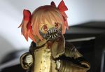  absurdres bane bane_(cosplay) batman_(series) coat cosplay crossover figure fur_trim highres kaname_madoka mahou_shoujo_madoka_magica mask moonshine_animations parody photo pink_eyes pink_hair ribbon self_upload solo the_dark_knight_rises vehicle 