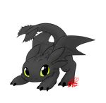  claws cute dragon feral green_eyes grey_scales how_to_train_your_dragon looking_at_viewer male night_fury playful scalie smile solo toothless wings 