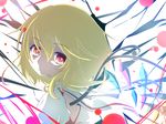  anime_coloring blonde_hair flandre_scarlet looking_at_viewer no_hat no_headwear red_eyes rhine solo touhou wings 