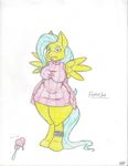  afraid big_breasts breasts chubby collar cutie_mark equine female flutterchub hooves horse huge_breasts lookalike looking_at_viewer overweight pegasus pony sweater thighs wad wide_hips wings 