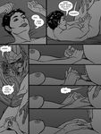  blush breasts comic commander_shepard duo english_text female from_behind frottage garrus_vakarian greyscale handjob human interspecies male mammal mass_effect monochrome nude penis pussy reginaprimata rubbing sex straight text thigh_sex turian vaginal 