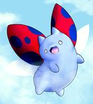  ambiguous_gender blue_body bravest_warriors cat catbug cute feline hybrid insect solo white_eyes 