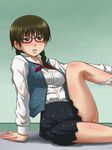  awa glasses legs panties segawa_fumi sket_dance skirt underwear 