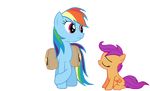  alpha_channel animated bag cub cute cutie_mark duo equine female feral friendship_is_magic hair horse mammal multi-colored_hair my_little_pony nose_kiss pegasus plain_background pony purple_eyes purple_hair rainbow_dash_(mlp) rainbow_hair scootaloo_(mlp) smile standing transparent_background unknown_artist wings young 