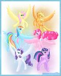  abstract_background absurd_res absurdly_absurd_res alpha_channel applejack_(mlp) blonde_hair blue_body blue_eyes cutie_mark equine female feral fluttershy_(mlp) flying friendship_is_magic green_eyes group hair hi_res horn horse jameshalt looking_at_viewer looking_back looking_up mammal multi-colored_hair my_little_pony orange_body pink_body pink_hair pinkie_pie_(mlp) plain_background pony purple_body purple_eyes purple_hair rainbow_dash_(mlp) rarity_(mlp) text transparent_background twilight_sparkle_(mlp) unicorn white_body winged_unicorn wings yellow_body 